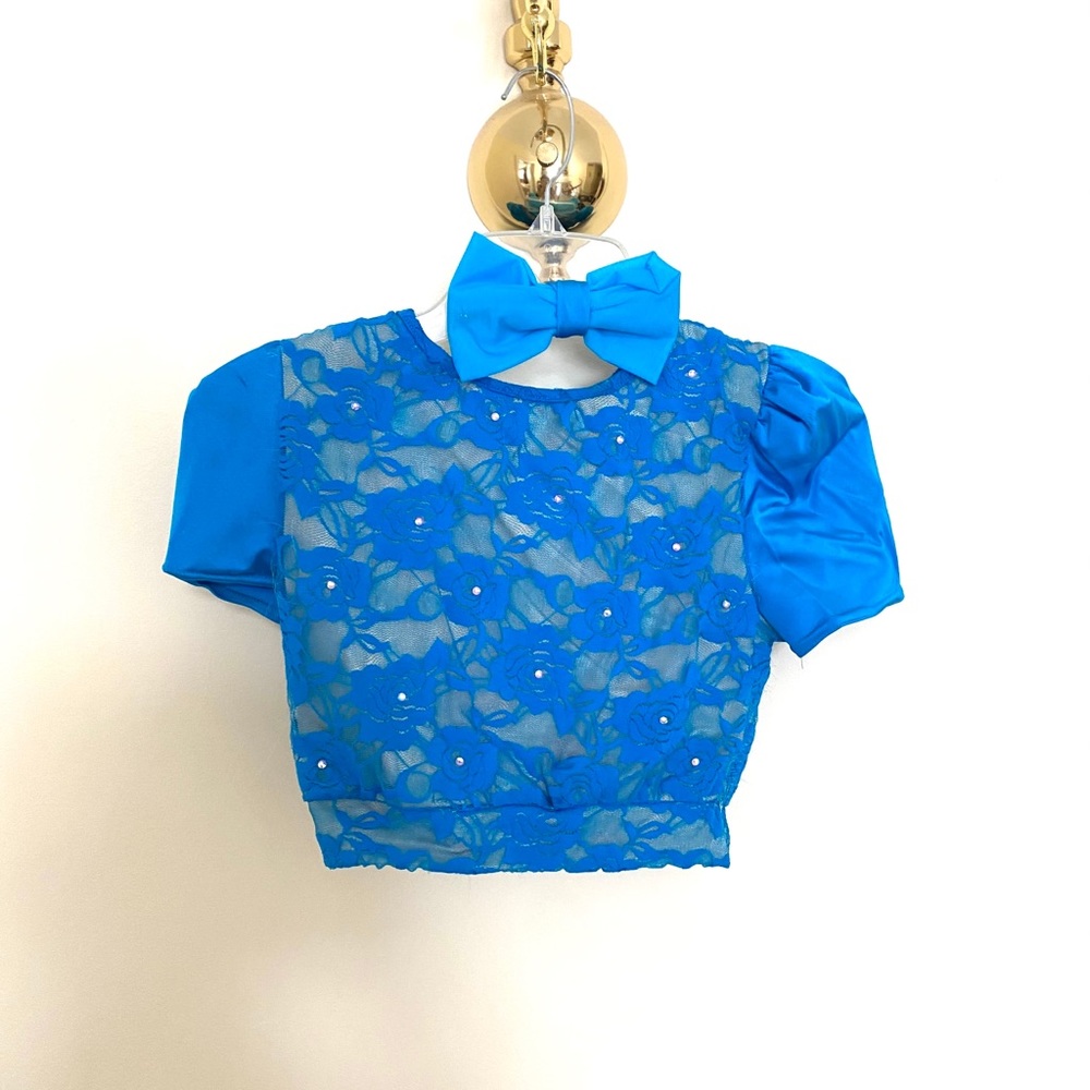 Kellé Two Piece Blue Costume and Hair Bow